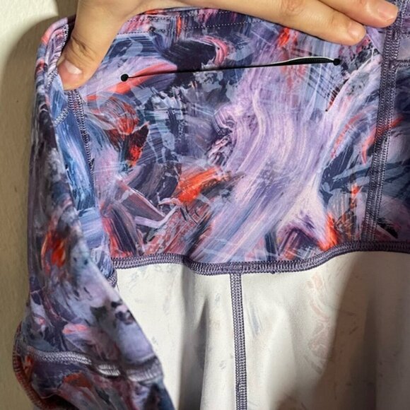 Lululemon Base Pace High-Rise Crop Brushed Nulux Atmospheric Purple size 14 - Picture 6 of 9